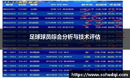 足球球员综合分析与技术评估